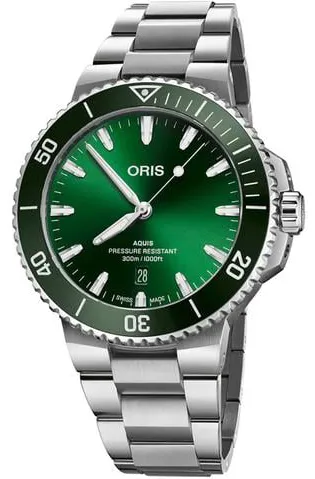 Oris Aquis 01 733 7789 4157-07 8 23 04PEB 43.5mm Stainless steel Green