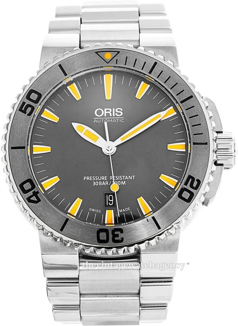 Oris Aquis Date 01 733 7653 4158-07 8 26 01PEB 43mm Stainless steel Gray