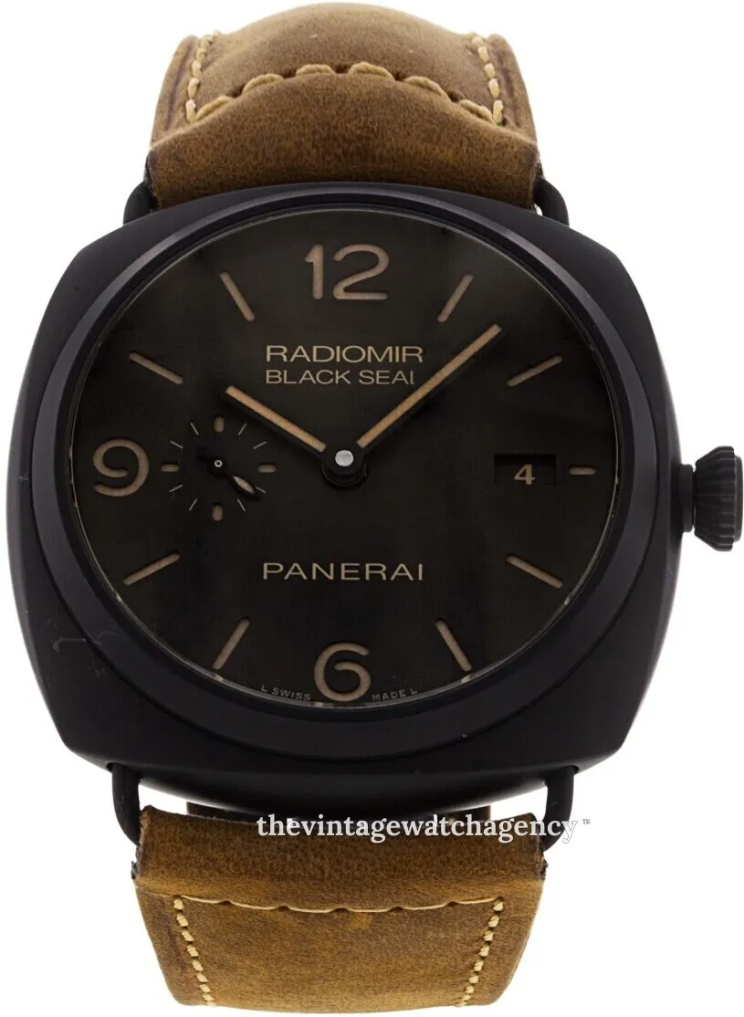 Panerai Radiomir Black Seal 3 Days Aut PAM 00505 45mm Brown ceramic Brown