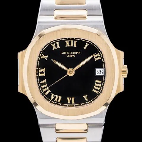 Patek Philippe Nautilus 3800 35mm Yellow gold and Stainless steel Black