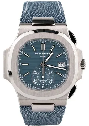 Patek Philippe Nautilus 5980 40.5mm White gold Blue