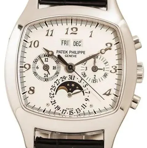 Patek Philippe Perpetual Calendar Chronograph 5020G 37mm White gold White