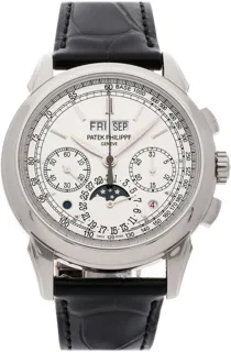 Patek Philippe Grand Complications Perpetual Calendar Chronograph 5270G-018 41mm White gold Silver