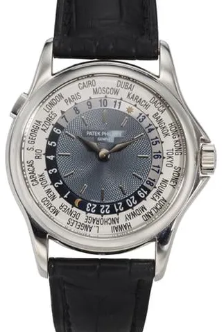 Patek Philippe World Time 5110P-001 37mm Platinum Gray