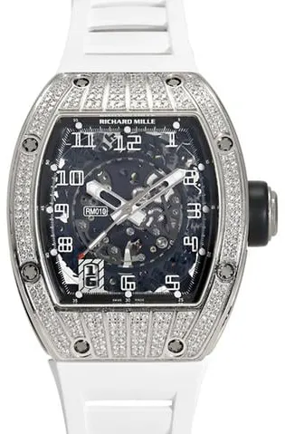 Richard Mille RM 010 RM010 AG WG 48mm White gold Skeletonized