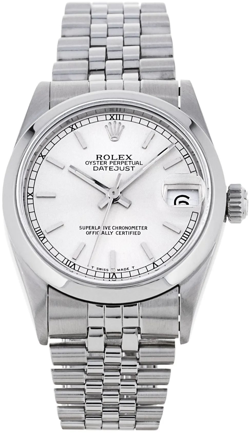 Rolex Datejust 31 68240 31mm Stainless steel Silver Baton