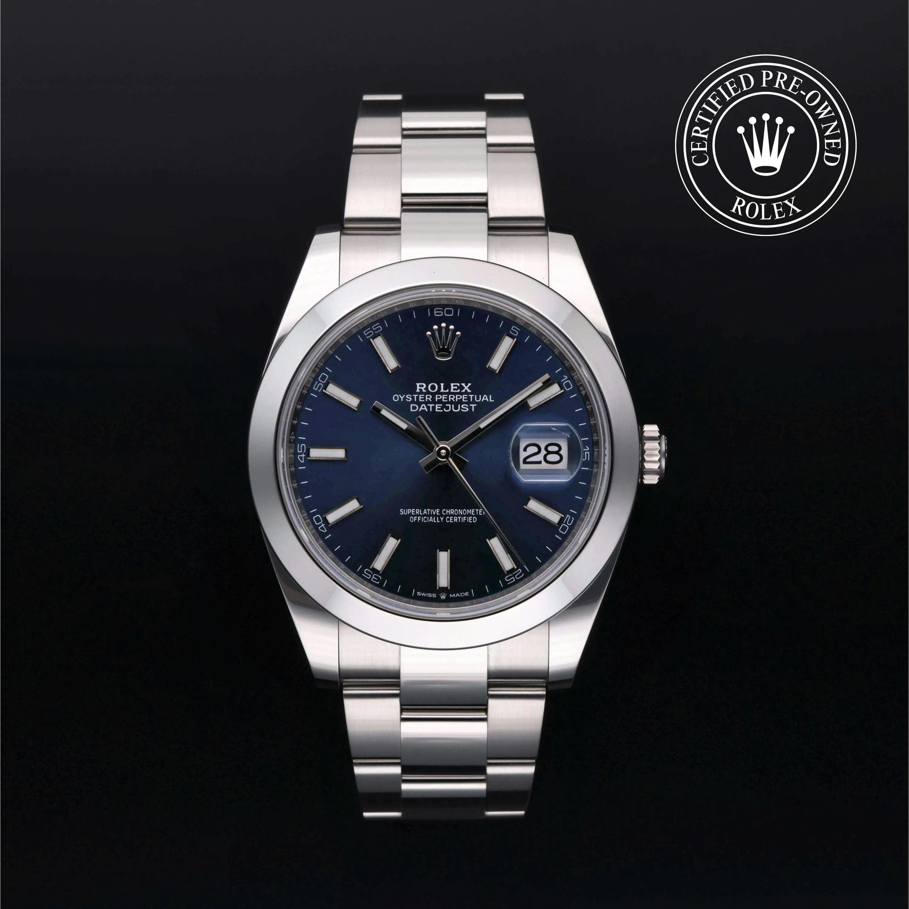 Rolex Datejust 41 126300-0001 41mm Oystersteel Blue