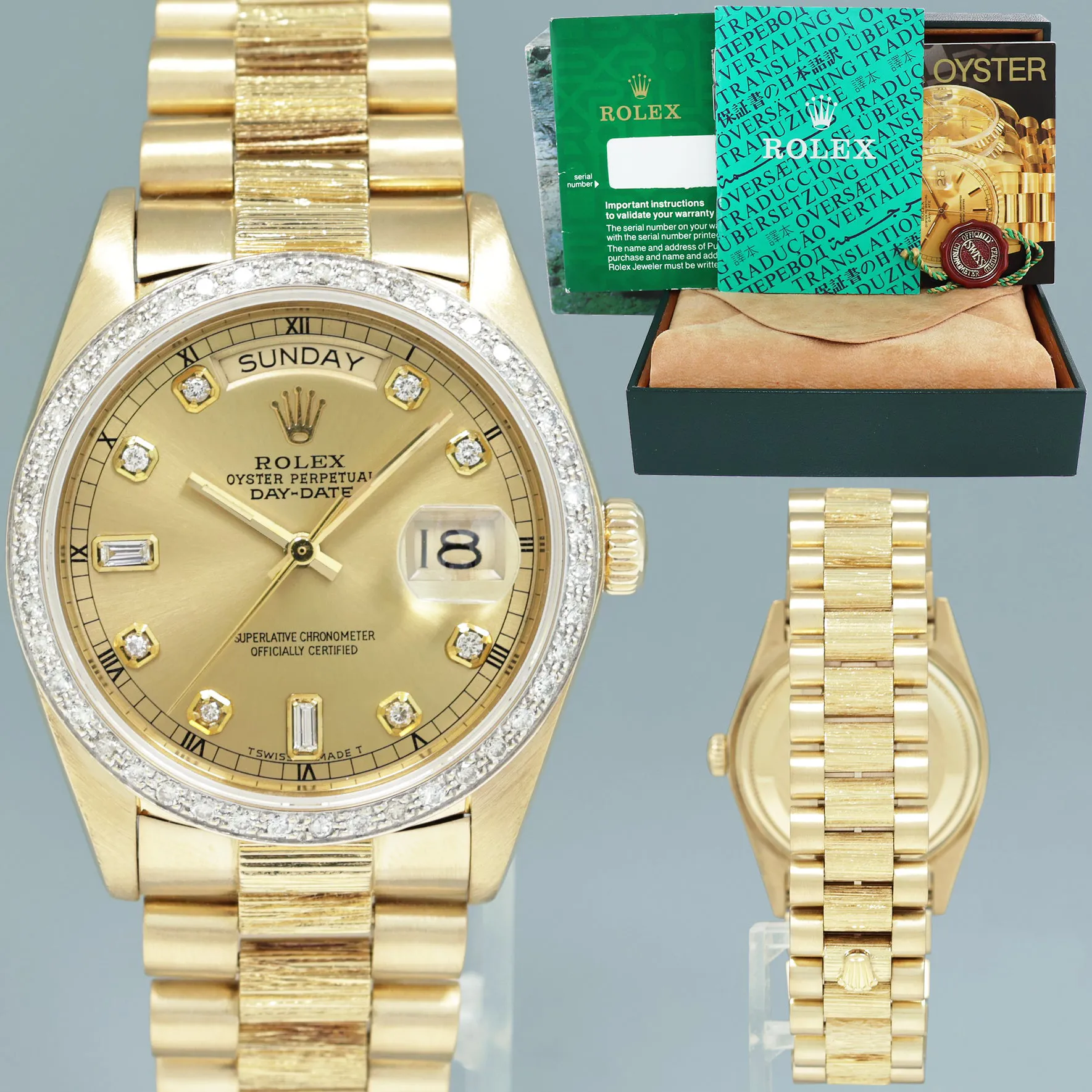 Rolex Day-Date 36 18078 36mm Yellow gold Champagne