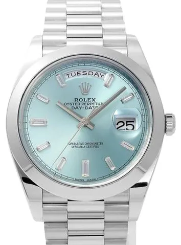 Rolex Day-Date 40 228206A 40mm Platinum Blue