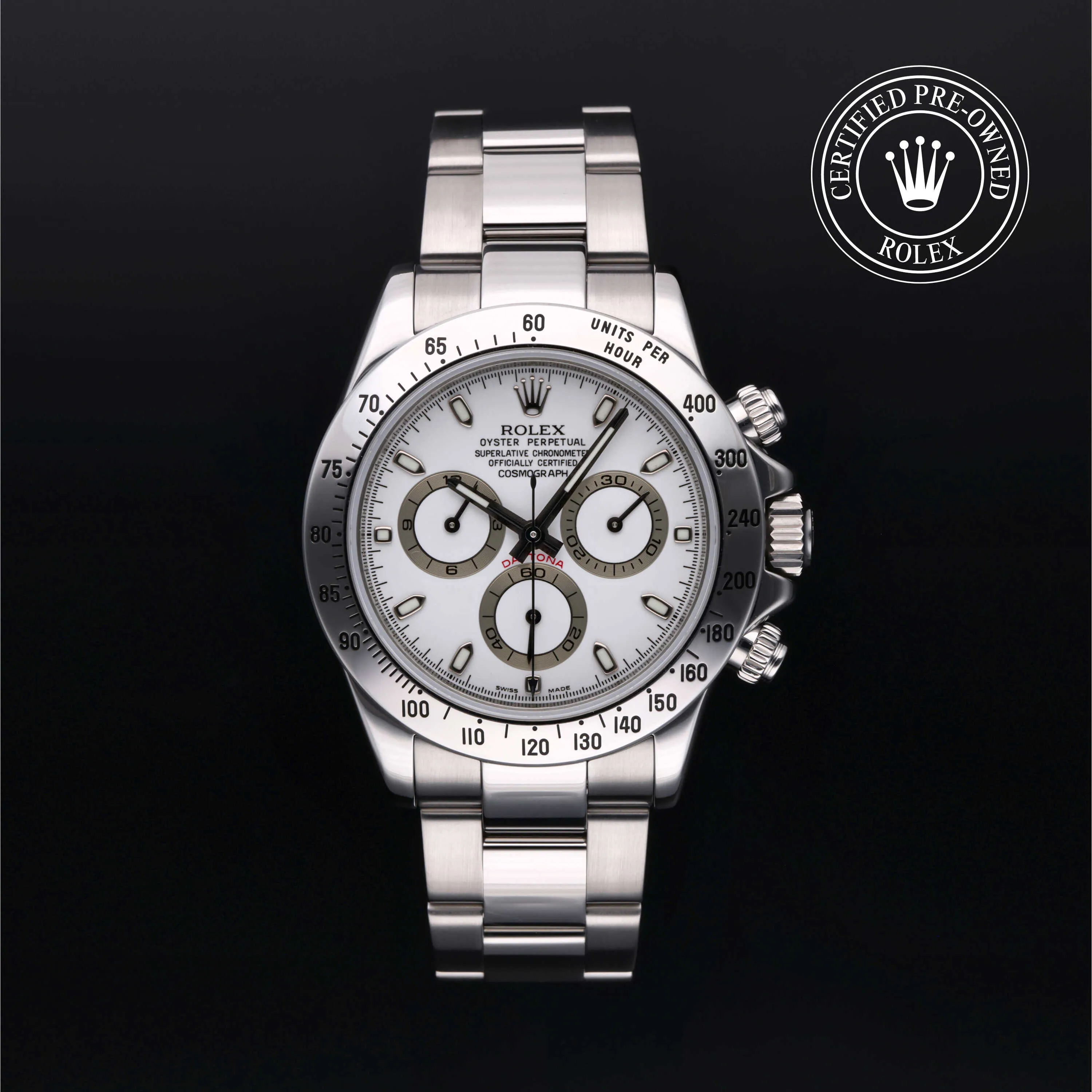 Rolex Daytona 116520-0016 40mm Oystersteel White