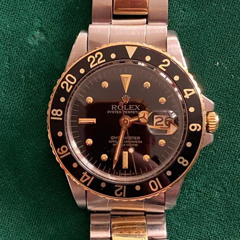 Rolex GMT-Master 1675 40mm Yellow gold and Stainless steel Black