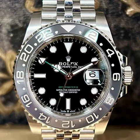 Rolex GMT-Master II 126710GRNR 40mm Stainless steel Black