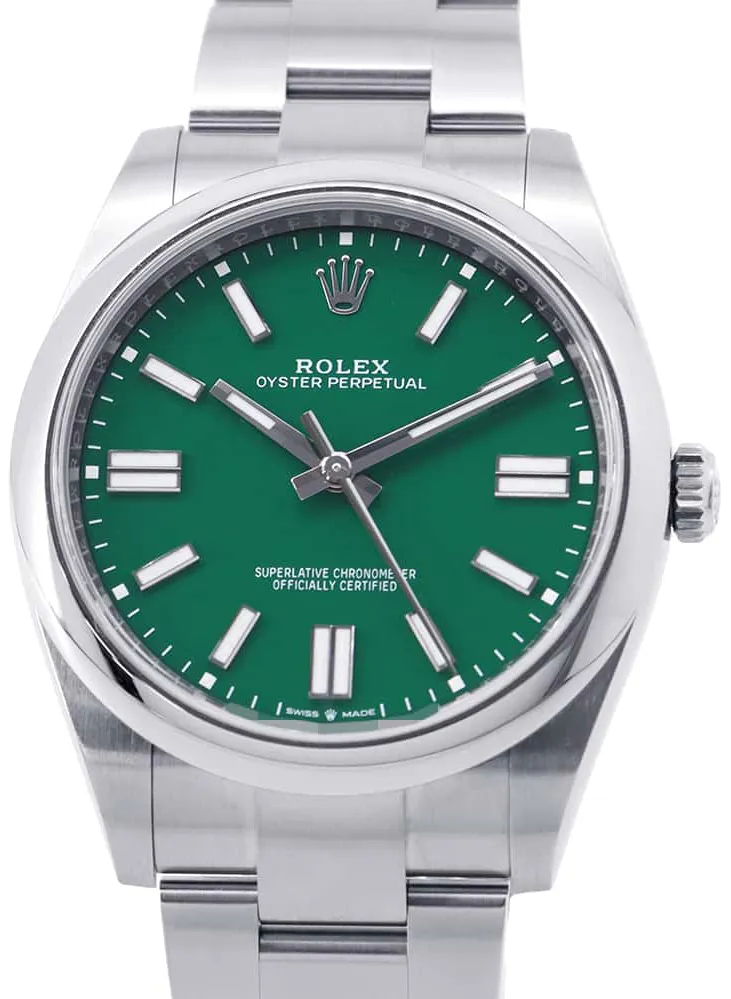 Rolex Oyster Perpetual 41 124300 41mm Stainless steel Green