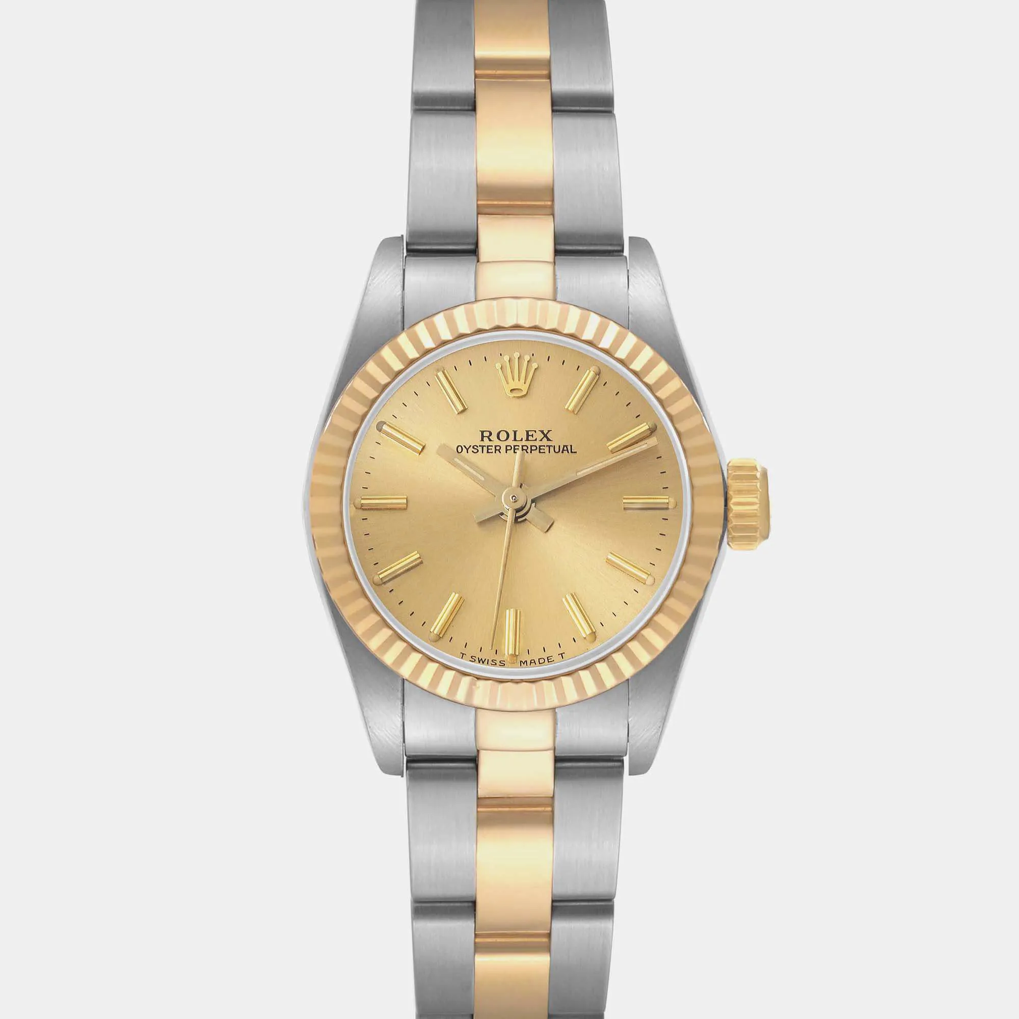 Rolex Oyster Perpetual 67193 Yellow gold and Stainless steel and 18k yellow gold