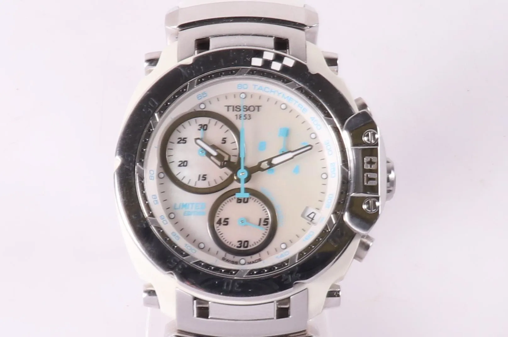 Tissot T-Race T027.417.17.111.00 43mm Stainless steel and PVD Mother-of-pearl