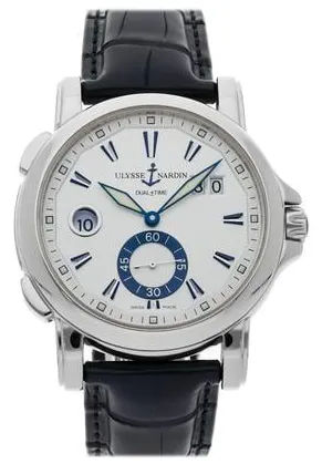 Ulysse Nardin Dual Time 243-55/91 42mm Stainless steel Silver