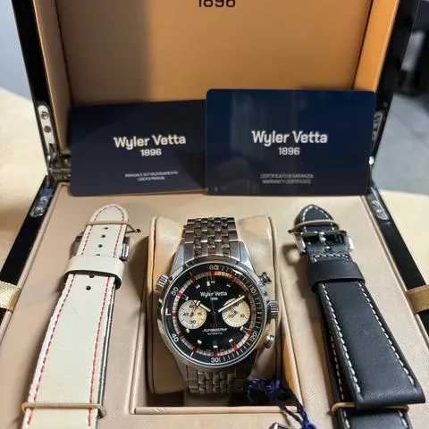 Wyler Vetta WVG77 43mm Stainless steel Black