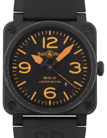 Bell & Ross BR 03 BR03-92ORENGE-H 42mm nylon Black