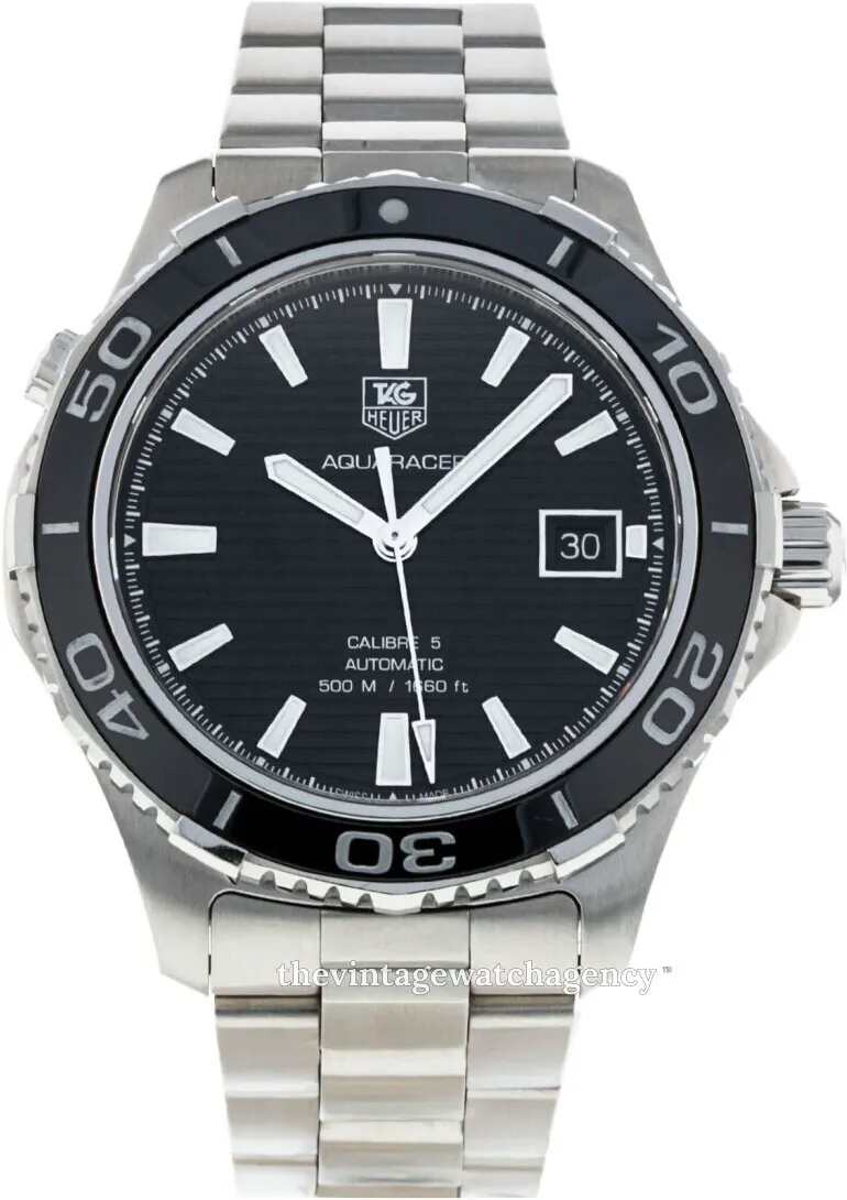 TAG Heuer Aquaracer WAK2110.BA0830 41mm Stainless steel Black