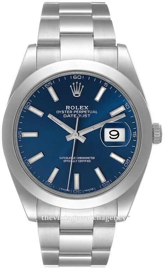 Rolex Datejust 41 126300-0001 41mm Oystersteel Blue