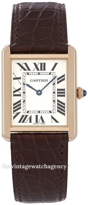 Cartier Tank Solo W5200025 Rose gold Silver