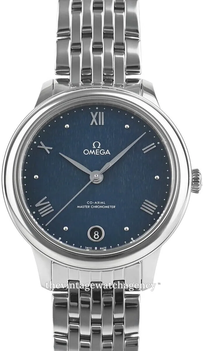 Omega De Ville 434.10.34.20.03.002 34mm Stainless steel Blue