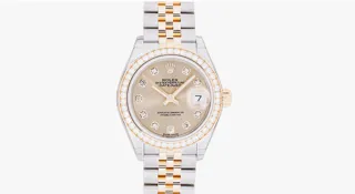 Rolex Lady-Datejust 279383RBR Stainless steel Champagne