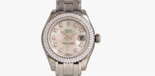 Rolex Lady-Datejust Or blanc White