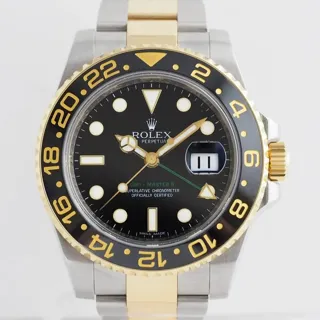 Rolex GMT-Master II 116713LN Yellow gold and Stainless steel Noir