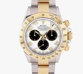 Rolex Daytona 116523 Yellow gold and Stainless steel Blanc