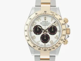 Rolex Daytona 116523 Yellow gold and Stainless steel Blanc