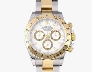 Rolex Daytona 116523 Yellow gold and Stainless steel Blanc