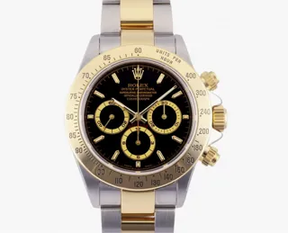 Rolex Daytona 16523 Yellow gold and Stainless steel Noir