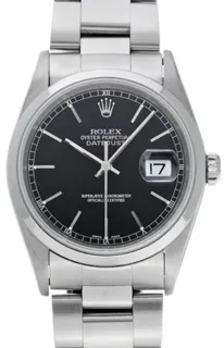 Rolex Datejust 36 16200 Stainless steel Noir