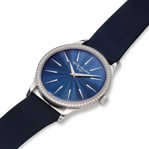 Patek Philippe Calatrava 4897G-001 33mm White gold Blue