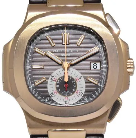 Patek Philippe Nautilus 5980R-001 40.5mm Rose gold Brown