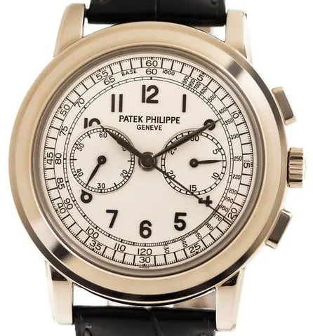 Patek Philippe Chronograph 5070G-001 42mm White gold Silver