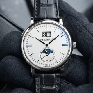 A. Lange & Söhne Saxonia 384.026 White gold Silver