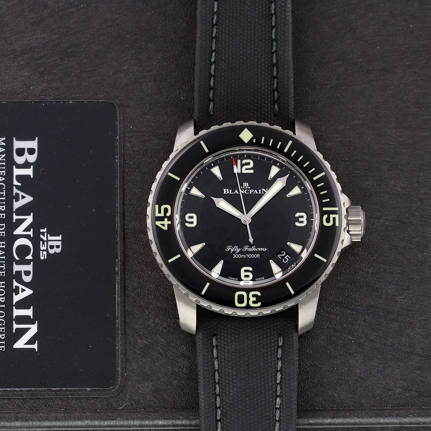 Blancpain Fifty Fathoms 5015-12B30-B52A 45mm Titanium Black