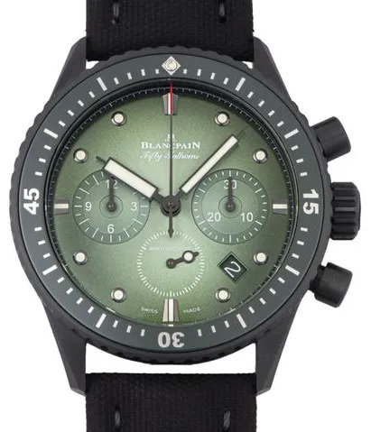 Blancpain Fifty Fathoms Bathyscaphe Chronographe Flyback 5200-0153-B52A 43.6mm Black ceramic Green