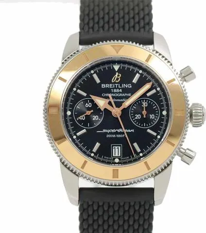 Breitling Superocean Heritage U23370 43mm Yellow gold and Stainless steel Black