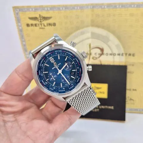 Breitling Transocean AB0510 46mm Stainless steel Blue