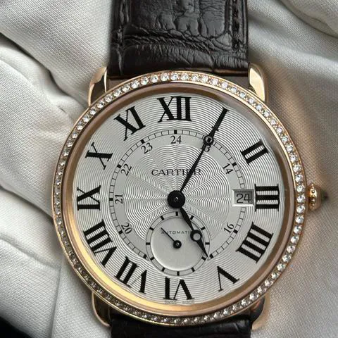 Cartier Ronde Louis Cartier WR007017 40mm Rose gold Silver