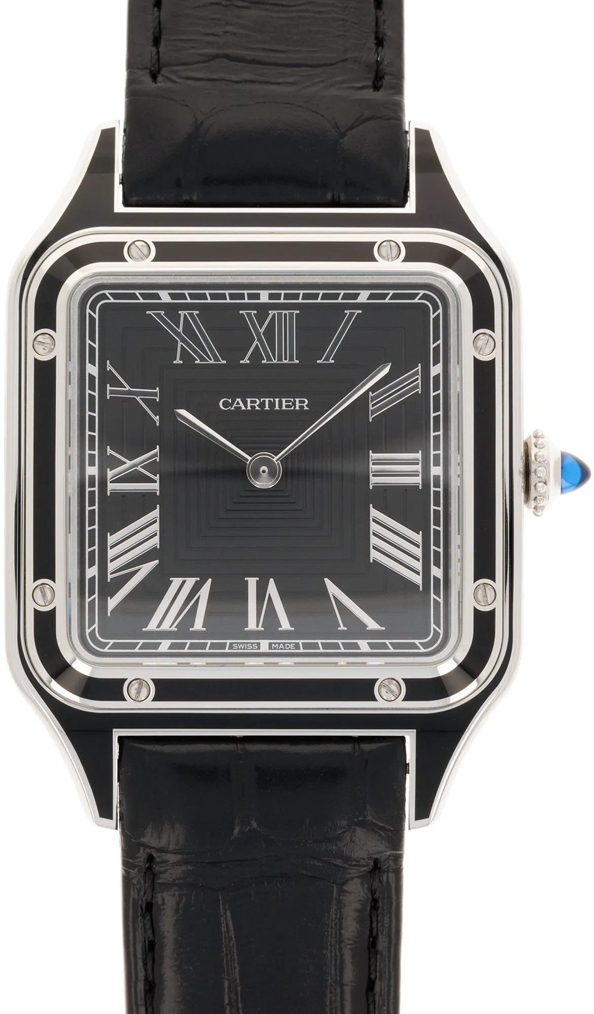 Cartier Santos Dumont WSSA0046 31.5mm Stainless steel Black