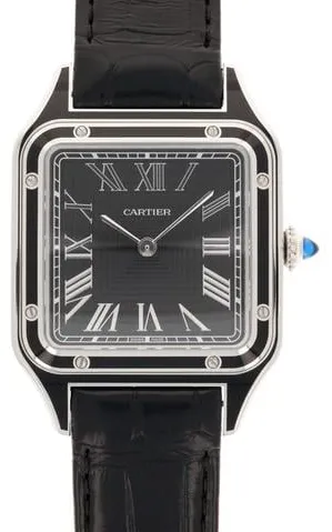 Cartier Santos Dumont WSSA0046 31.5mm Stainless steel Black