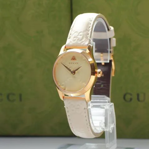 Gucci G-Timeless 126.5 27mm Stainless steel White