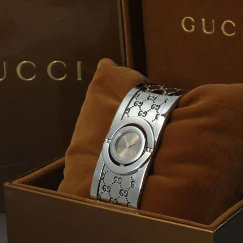 Gucci Twirl 112 23mm Stainless steel Brown