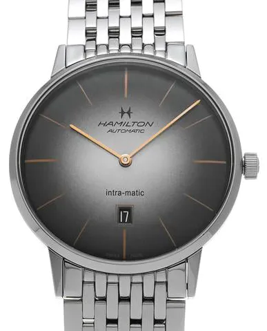 Hamilton Intra-Matic H38755181 42mm Stainless steel Gray