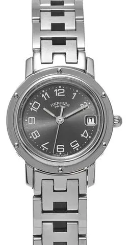 Hermès Clipper CL4.210.230/3758 24mm Stainless steel Gray