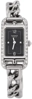 Hermès Nantucket Stainless steel Black